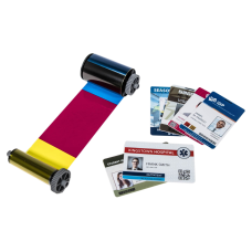 ASOL-YMCKO250. Лента полноцветная с черной панелью и оверлеем (YMCKO) с чистящим роликом. Advent SOLID