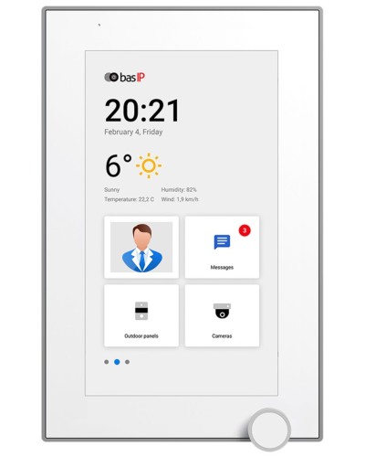AZ-07L WHITE. Монитор IP-видеодомофона цветной. BAS-IP в Калуге