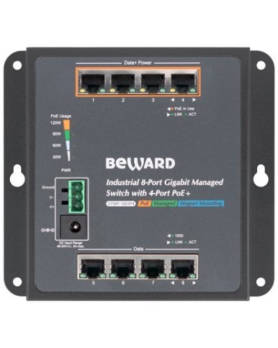 STWP-08HP4. Коммутатор 8-портовый. Beward в Калуге