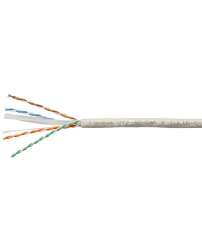 UTP-4P-Cat.6-SOLID-GY-100 (7178c-5). Кабель «витая пара» (LAN) для структурированных систем связи. CABEUS в Калуге