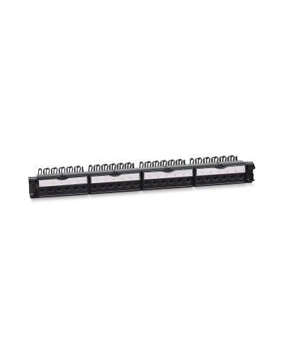 PL-24-KJ-RJ45-Cat.6a-180T (11832c): Патч-панель 19" (1U), 24 порта RJ-45, категория 6a, с задним кабельным организатором в Калуге