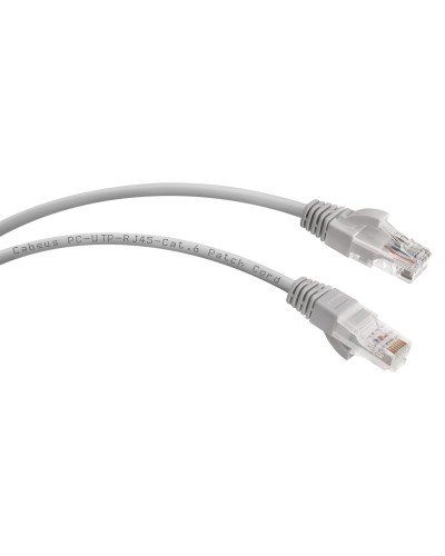 PC-UTP-RJ45-Cat.6-0.5m (7266c), серый. Патч-корд медный. CABEUS в Калуге