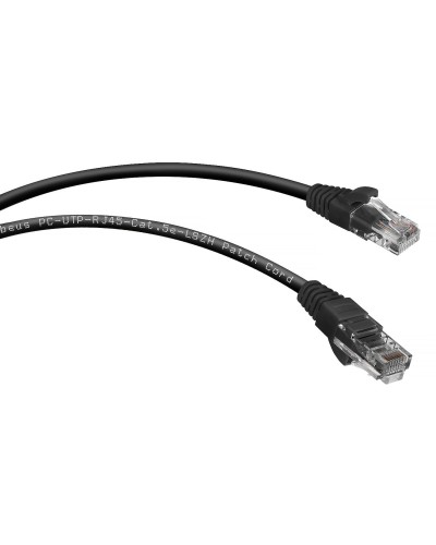 PC-UTP-RJ45-Cat.5e-2m-BK-LSZH (9539c), чёрный. Патч-корд медный. CABEUS в Калуге