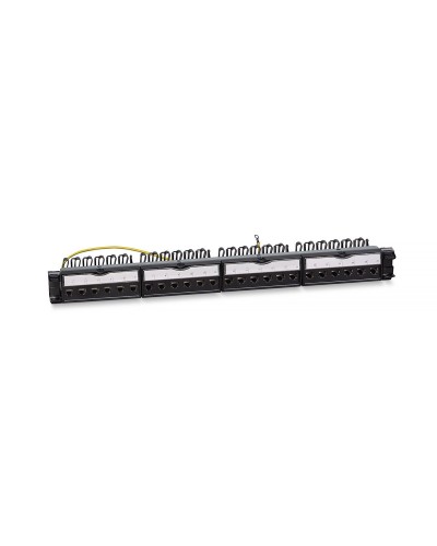 PL-24-KJ-RJ45-Cat.6a-SH-180T (11834c): Патч-панель 19" (1U), 24 порта RJ-45, категория 6a, полностью экранированная в Калуге