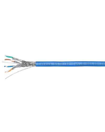 SSTP-4P-Cat.8-SOLID-IN-LSZH-BL-100 (7750c-1). Кабель «витая пара» (LAN) для структурированных систем связи. CABEUS в Калуге