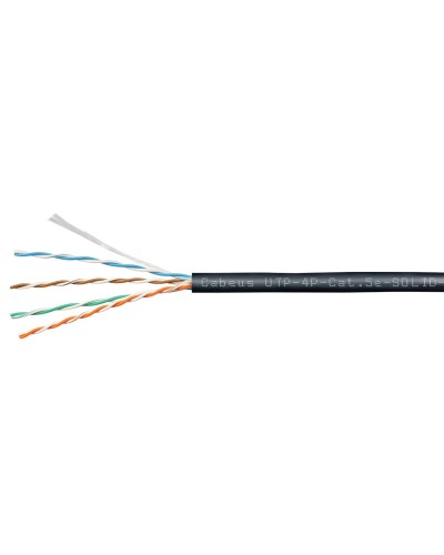 UTP-4P-Cat.6-SOLID-OUT-LSZH-UV-100 (9641c-5). Кабель «витая пара» (LAN) для структурированных систем связи. CABEUS в Калуге