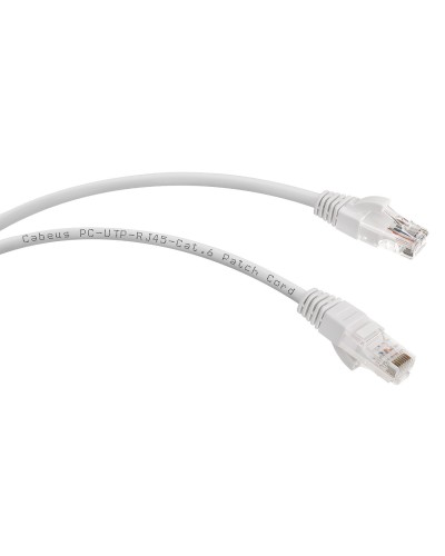 PC-UTP-RJ45-Cat.6-3m (7269c), серый. Патч-корд медный. CABEUS в Калуге