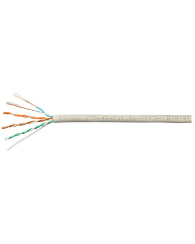 UTP-4P-Cat.5e-SOLID-LSZH-GY-100 (9776c-5). Кабель «витая пара» (LAN) для структурированных систем связи. CABEUS в Калуге
