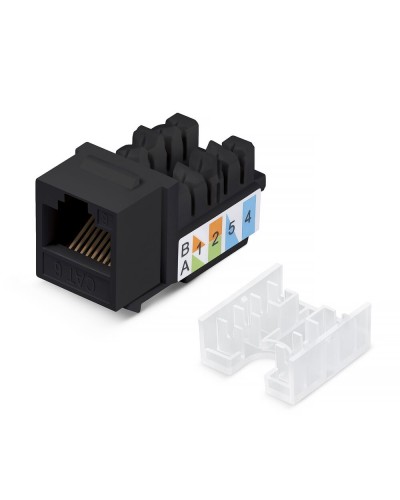 KJ-RJ45-Cat.6-90-SW-BK (10102c). Вставка Keystone Jack RJ-48. CABEUS в Калуге