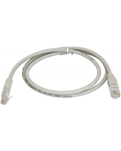 PC-UTP-RJ45-Cat.5e-0.3m (7209c), серый. Патч-корд медный. CABEUS в Калуге