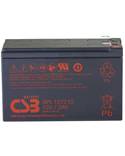 CSB GPL 1272 F2 FR. Аккумулятор герметичный свинцово-кислотный. CSB в Калуге