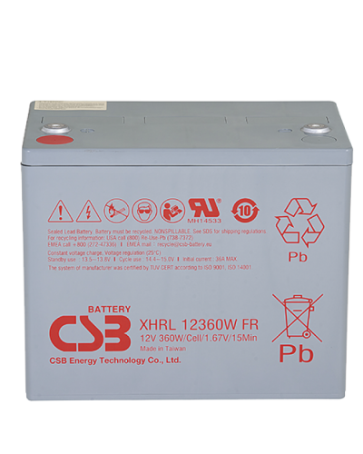 CSB XHRL 12360W FR. Аккумулятор герметичный свинцово-кислотный. CSB в Калуге