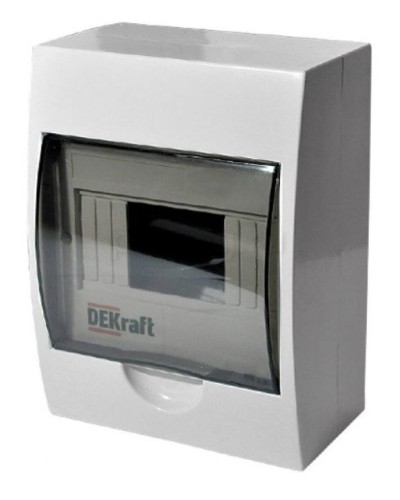 ЩРН-П-8 IP41 настенный (31010DEK). Щиток модульный с прозрачной дверцей. DEKraft в Калуге