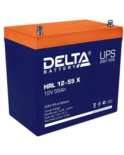 Delta HRL 12-55 X. Аккумулятор герметичный свинцово-кислотный. Delta в Калуге