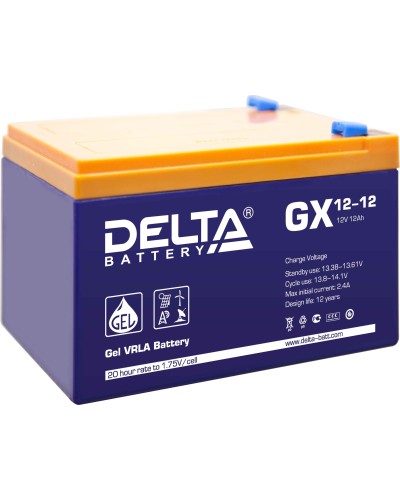 Delta GX 12-12. Аккумулятор герметичный свинцово-кислотный. Delta в Калуге