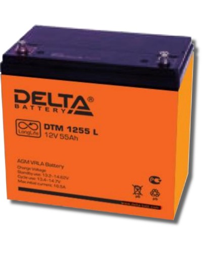Delta DTM 1255 L. Аккумулятор герметичный свинцово-кислотный. Delta в Калуге