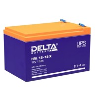 Delta HRL 12-12 X. Аккумулятор герметичный свинцово-кислотный. Delta