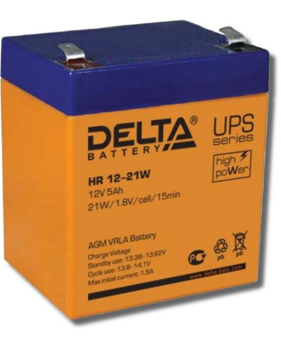 Delta HR 12-21 W. Аккумулятор герметичный свинцово-кислотный. Delta в Калуге