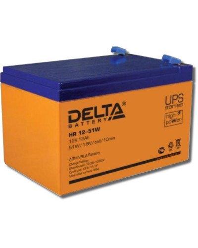 Delta HR 12-51 W. Аккумулятор герметичный свинцово-кислотный. Delta в Калуге