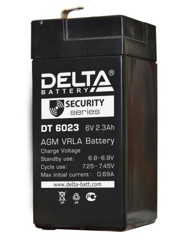 Delta DT 6023 (75мм). Аккумулятор герметичный свинцово-кислотный. Delta в Калуге