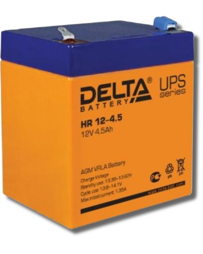 Delta HR 12-4.5. Аккумулятор герметичный свинцово-кислотный. Delta в Калуге