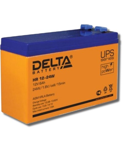 Delta HR 12-24 W. Аккумулятор герметичный свинцово-кислотный. Delta в Калуге