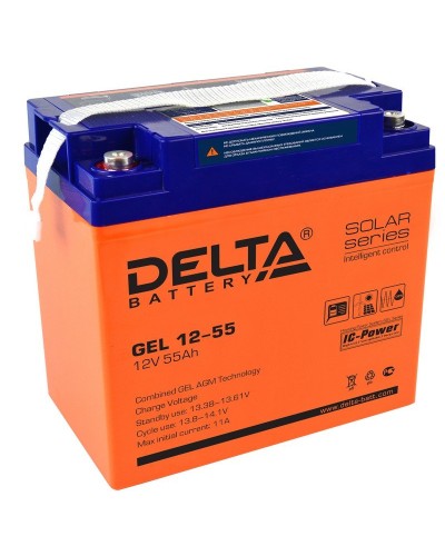 Delta GEL 12-55. Аккумулятор герметичный свинцово-кислотный. Delta в Калуге
