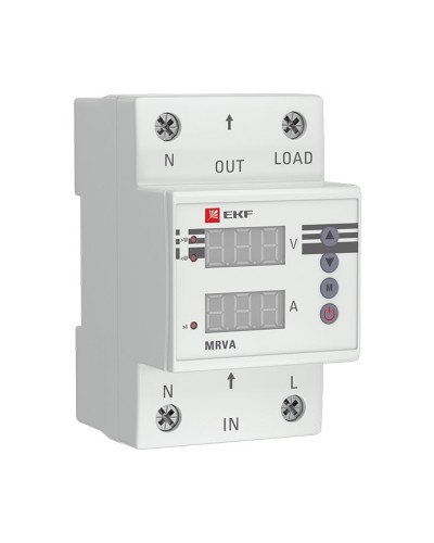 MRVA 25A PROxima (MRVA-25A). Реле напряжения и тока с дисплеем. EKF в Калуге