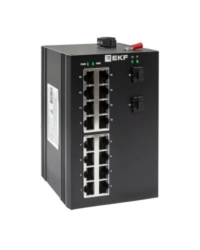 TSX-U-2GX/SFP-16GT. Промышленный неуправляемый коммутатор. EKF в Калуге