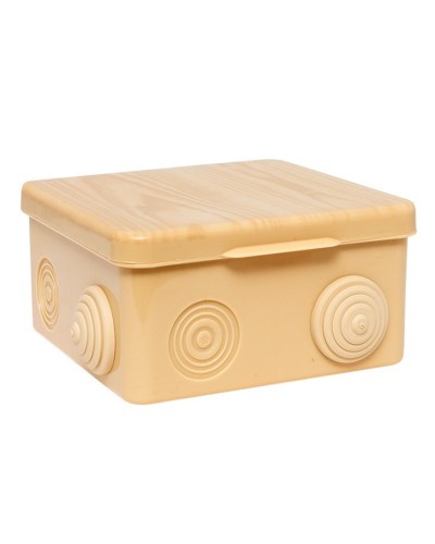 КМР-030-014 с крышкой (100х100х55) светлое дерево IP54 (plc-kmr-030-014-s). Коробка распределительная. EKF в Калуге
