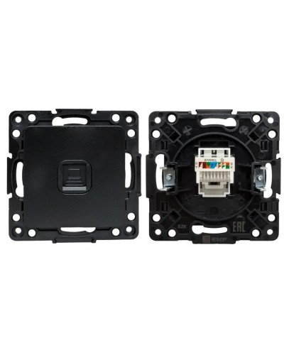 Стокгольм Механизм Розетки RJ-45 1-местной (EZK01-035-10). Механизм Розетки RJ-45 1-местной. EKF в Калуге