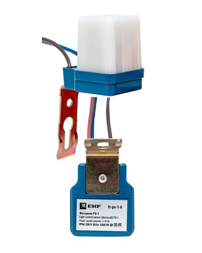 Фотореле PS-1 6А 1200Вт IP44 (fr-ps-1-6). Фотореле. EKF в Калуге