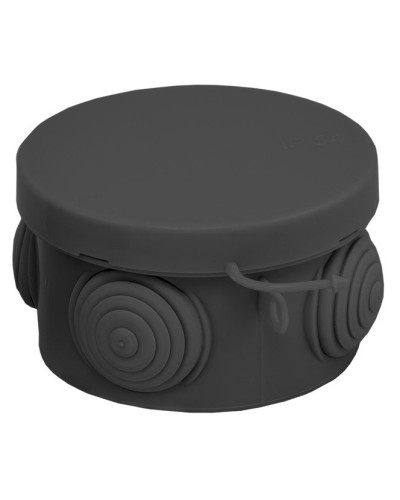 КМР-040-038 с крышкой (65х40) чёрная IP54 (plc-kmr-040-038-b). Коробка распределительная. EKF в Калуге