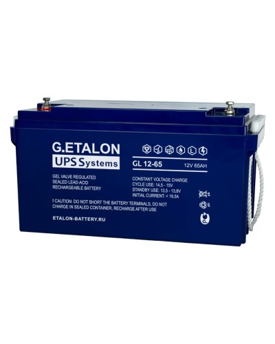 G.ETALON GL 12-65. Аккумулятор герметичный свинцово-кислотный. ETALON в Калуге