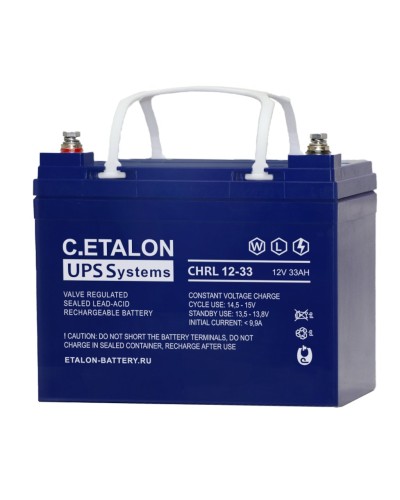 C.ETALON CHRL 12-33. Аккумулятор герметичный свинцово-кислотный. ETALON в Калуге