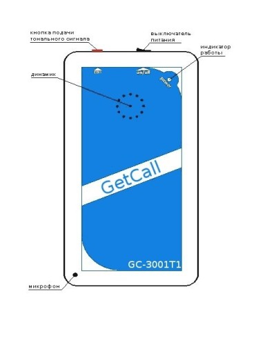 GC-3001T1. Переговорное устройство ремонтной связи. GETCALL в Калуге