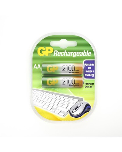 GP 210AAHC AA (GP 210AAHC-2DECRC2), упак. 2 шт.. Перезаряжаемые аккумуляторы. GP Batteries в Калуге