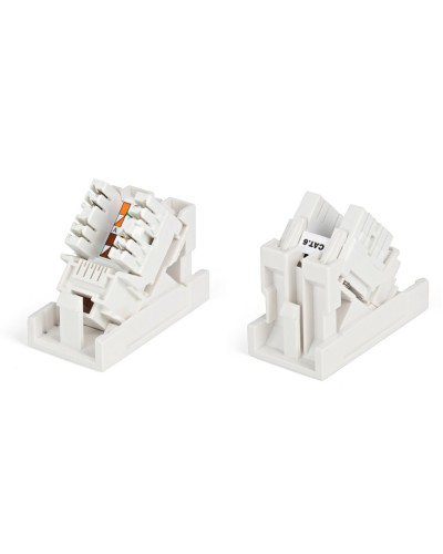 SIP2K-C6-M45-22.5. Вставка 45x22,5 с наклонным модулем RJ-45 категории 6. Hyperline в Калуге