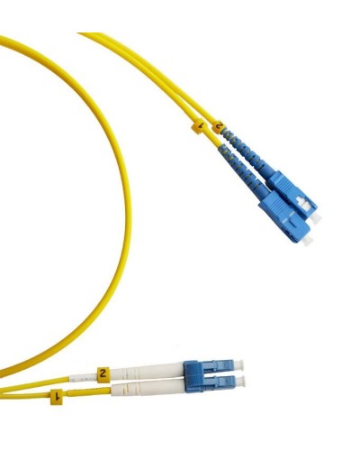 FC-D2-9-LC/UR-SC/UR-H-3M-LSZH-YL. Патч-корд волоконно-оптический LC/UPC-SC/UPC. Hyperline в Калуге