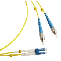 FC-D2-9-FC/UR-LC/UR-H-1M-LSZH-YL. Патч-корд волоконно-оптический FC/UPC-LC/UPC. Hyperline