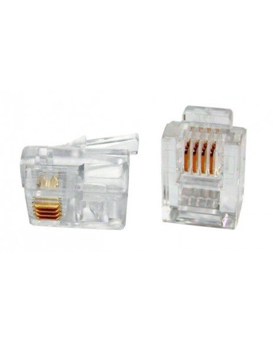 PLUG-6P4C-P-C2-100 (100 шт). Разъем RJ-12. Hyperline в Калуге