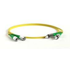 FC-D2-9-FC/AR-ST/AR-H-1M-LSZH-YL. Патч-корд волоконно-оптический ST-FC. Hyperline