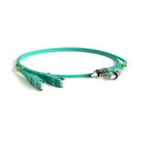 FC-D2-503-SC/PR-ST/PR-H-5M-LSZH-AQ. Патч-корд волоконно-оптический многомодовый. Hyperline
