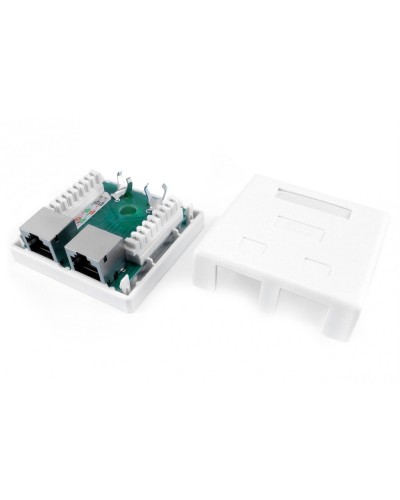 SB1-2-8P8C-C6-SH-WH. Розетка RJ-45. Hyperline в Калуге