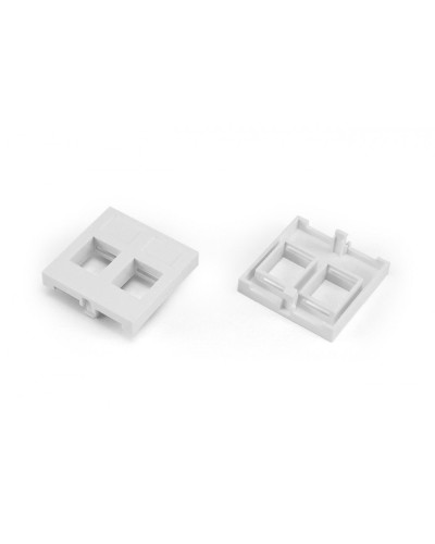 SIP2-2N-M45-45. Вставка 45x45 (аналог Mosaic) для 2х модулей формата Keystone Jack. Hyperline в Калуге