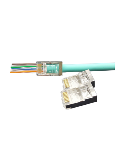 PLEZ-8P8C-U-C6-SH-100 (100 шт). Разъем RJ-45. Hyperline в Калуге