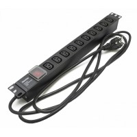 SHE19-10IEC-S-2.5EU. Блок розеток 19. Hyperline