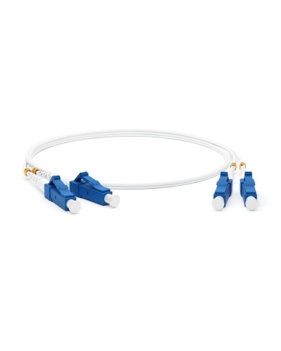 FC-D2-9A1-LC/UR-LC/UR-H-1M-LSZH-WH. Патч-корд волоконно-оптический LC-LC. Hyperline в Калуге