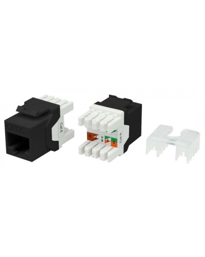 KJ8-8P8C-C6-180-BK. Вставка Keystone Jack RJ-45. Hyperline в Калуге