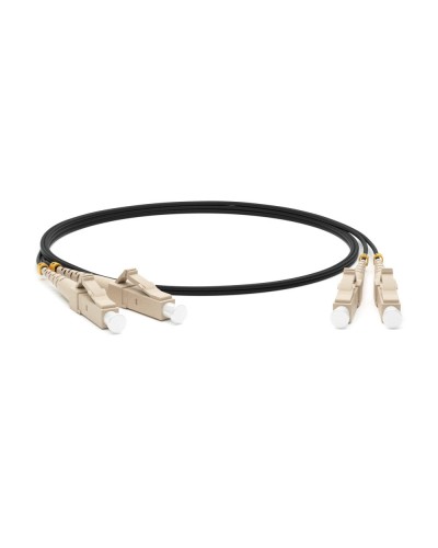 FC-D2-50-LC/PR-LC/PR-H-1M-LSZH-BK. Патч-корд волоконно-оптический многомодовый. Hyperline в Калуге